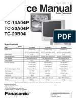 Panasonic Tc-14a04p Tc-20a04p Tc-20b04 Chassis Gp3 SM