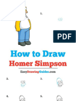 How To Draw Homer Simpson PDF