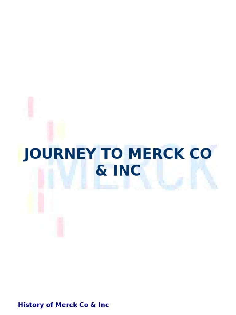 Merck Strategic Management Report | PDF | Revenue | Market Liquidity