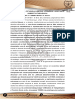 Protección de La Estabilidad Laboral A Través de La Instancia Administrativa Laboral