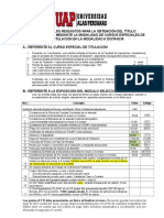 Requisitos deCURSO TITULACION PARA ELABORACIÓN DEL TRABAJO DE SUFICIENCIA PROFESIONAL EN INGENIERÍA INDUSTRIAL