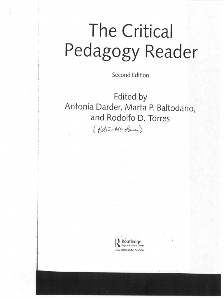 Mclaren (2009) Critical Pedagogy - A Look at The Major Concepts | PDF