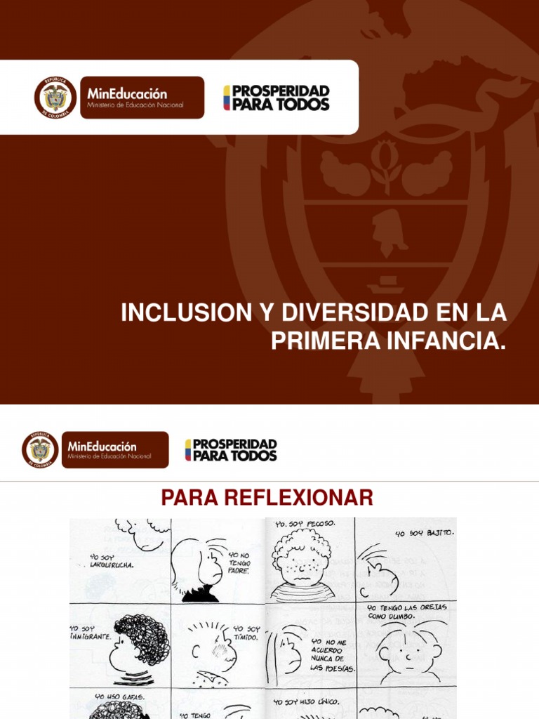 Inclusión y Diversidad en Educación Inicial | PDF | Educación de la ...