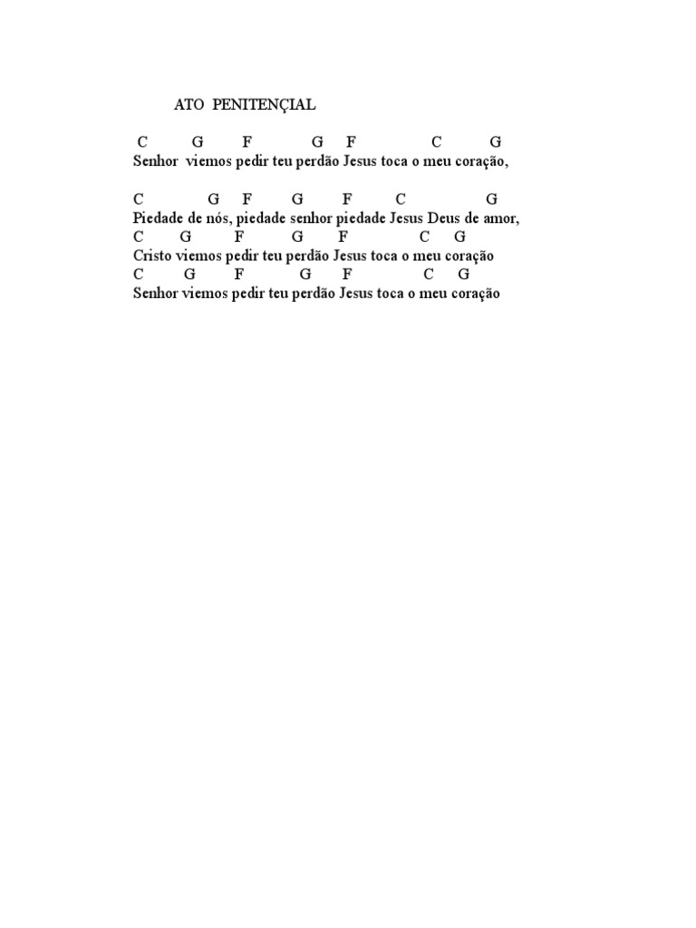 Ato Penitençial | PDF