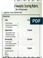 Analytic Rubrics