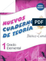 Nuevos Cuadernos de Teoria Grado Elemental 1 - Ibañez Cursà