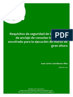 Requisitos de Seguridad de Los Sistemas de Anclaje de Consolas Trepantes de Encofrado para La Ejecución de Muros de Gran Altura