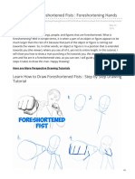 How To Draw Foreshortened Fists Foreshortening Hands