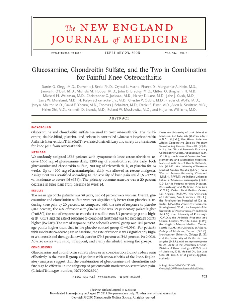New England Journal Medicine The of PDF Osteoarthritis Medical