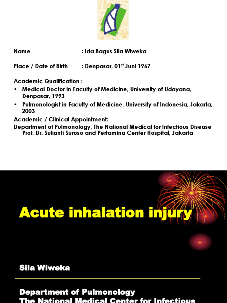 Acute Inhalation Injury PDF Pulmonology Lung