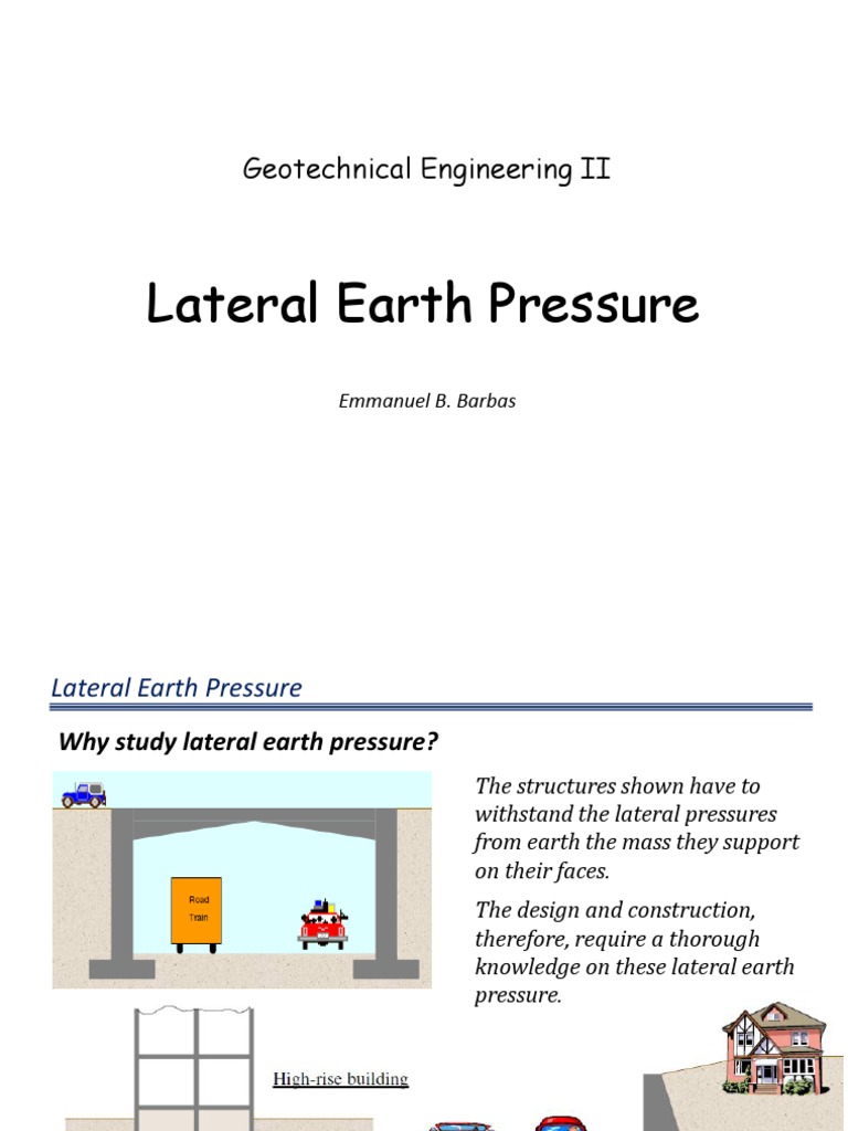 Understanding Lateral Earth Pressure | PDF | Soil | Mechanics