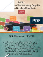 Bab I Al-Qur'an Dan Hadits Tentang Berpikir Kritis Dan Bersikap Demokratis