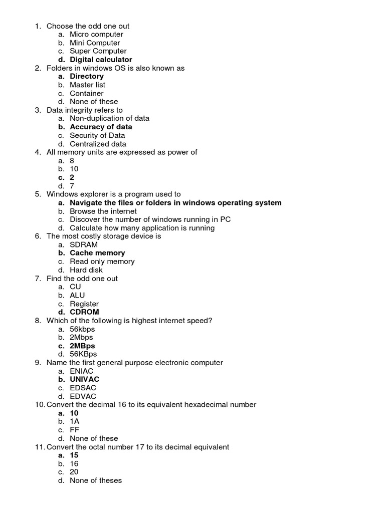 D. Digital Calculator A. Directory | PDF | Random Access Memory ...