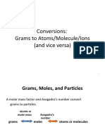 Conversion - Grams To Particles