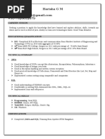 Software Development Java Resume