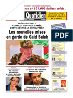 Le Quotidien: Les Nouvelles Mises en Garde de Gaïd Salah