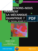 (Savoirs Actuels) Franck Laloë - Comprenons-Nous Vraiment La Mécanique Quantique - EDP Sciences - CNRS Éditions (2017)