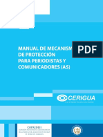 Manual de Mecanismos de Proteccion Para Periodistas y Comunicadores as 1