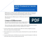 Efflorescence and Its Treatment in Concrete and Brick Masonry