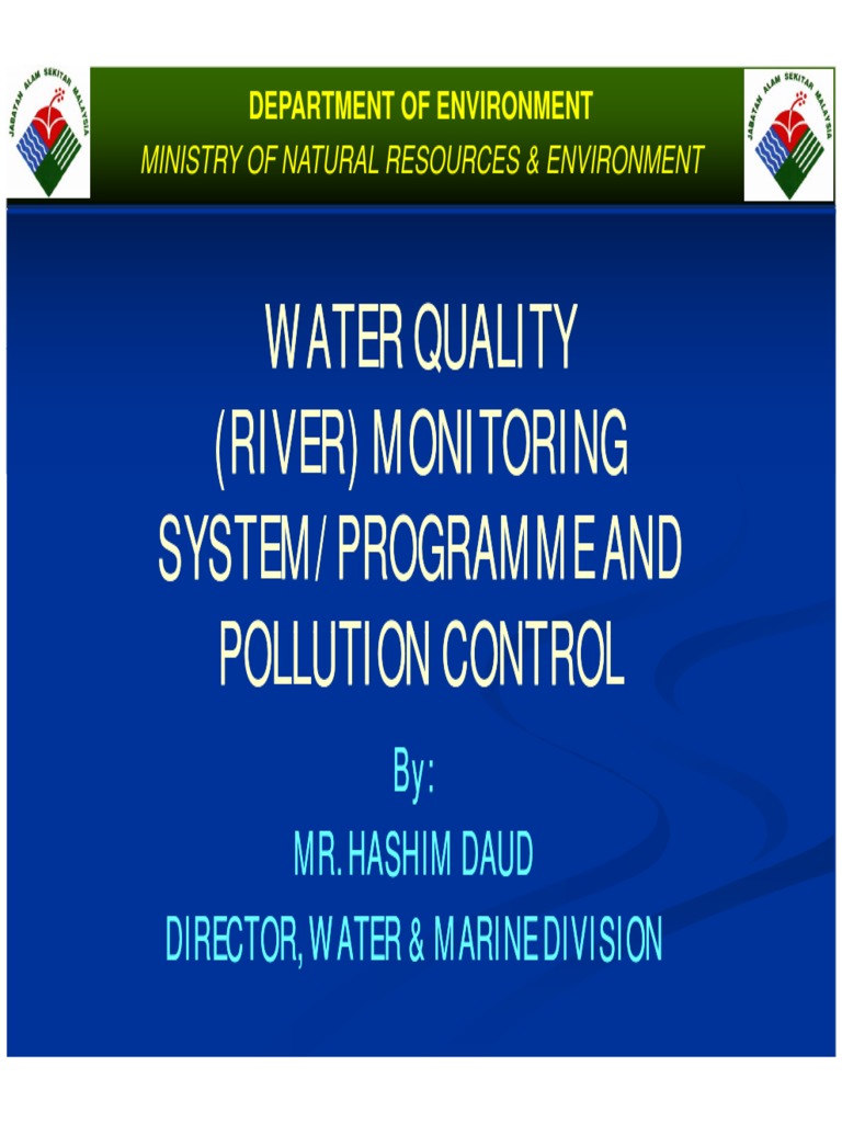 DOE Water Quality Monitoring System, Programme and Pollution Control ...