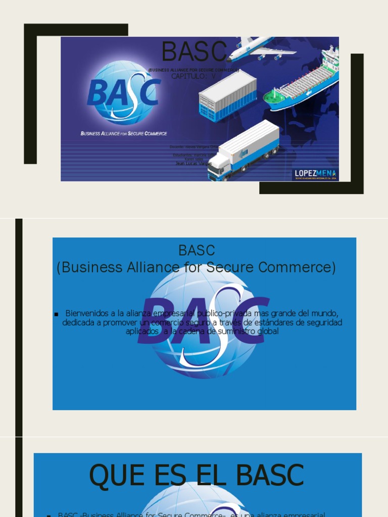 BASC: Promoviendo Comercio Seguro | PDF | Liderazgo | Business