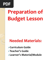 Budget Lesson 2018 Midyear