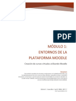 Módulo 1 Entornos de La Plataforma Moodle PDF