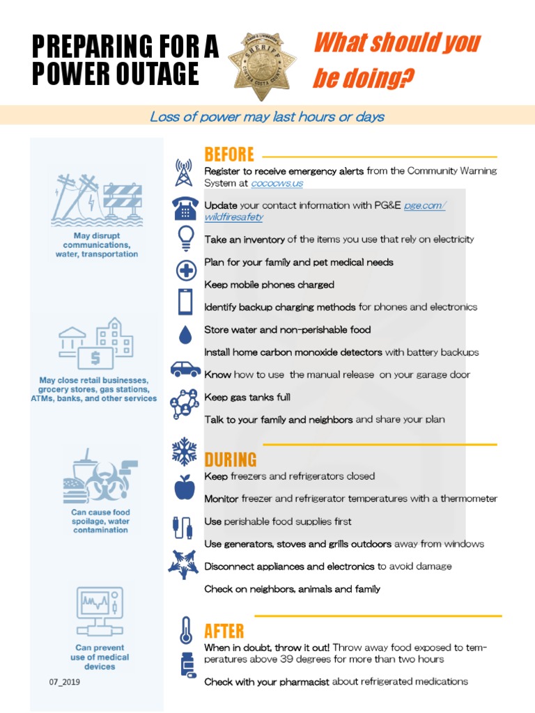 Power Outage Preparedness Guide | PDF | Refrigerator | Foods
