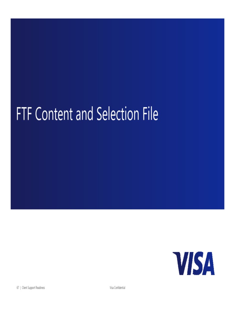 File Transfer Format (FTF) and Selection File | Download Free PDF ...