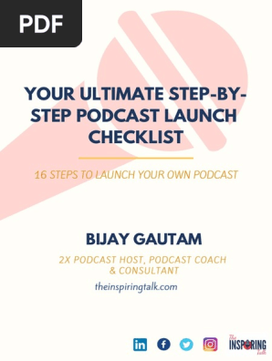 16 Steps Podcast Checklist Bijaygautam