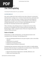 Zinc Electroplating - Products Finishing