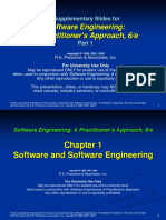 Software Engineering: A Practitioner's Approach, 6/e: Supplementary Slides For