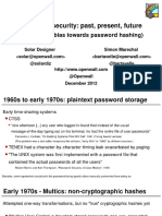 Passwords12 The Future of Hashing