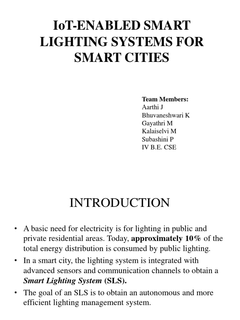 Smart Street Lighting With NodeMCU PDF Kilowatt Hour Street Light