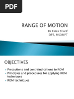 Nursing Guidelines for ROM Exercises | PDF | Nursing | Medical Specialties