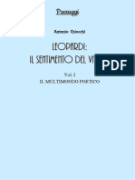 Leopardi: Il Sentimento Del Vivente, Vol. I, Il Multimondo Poetico