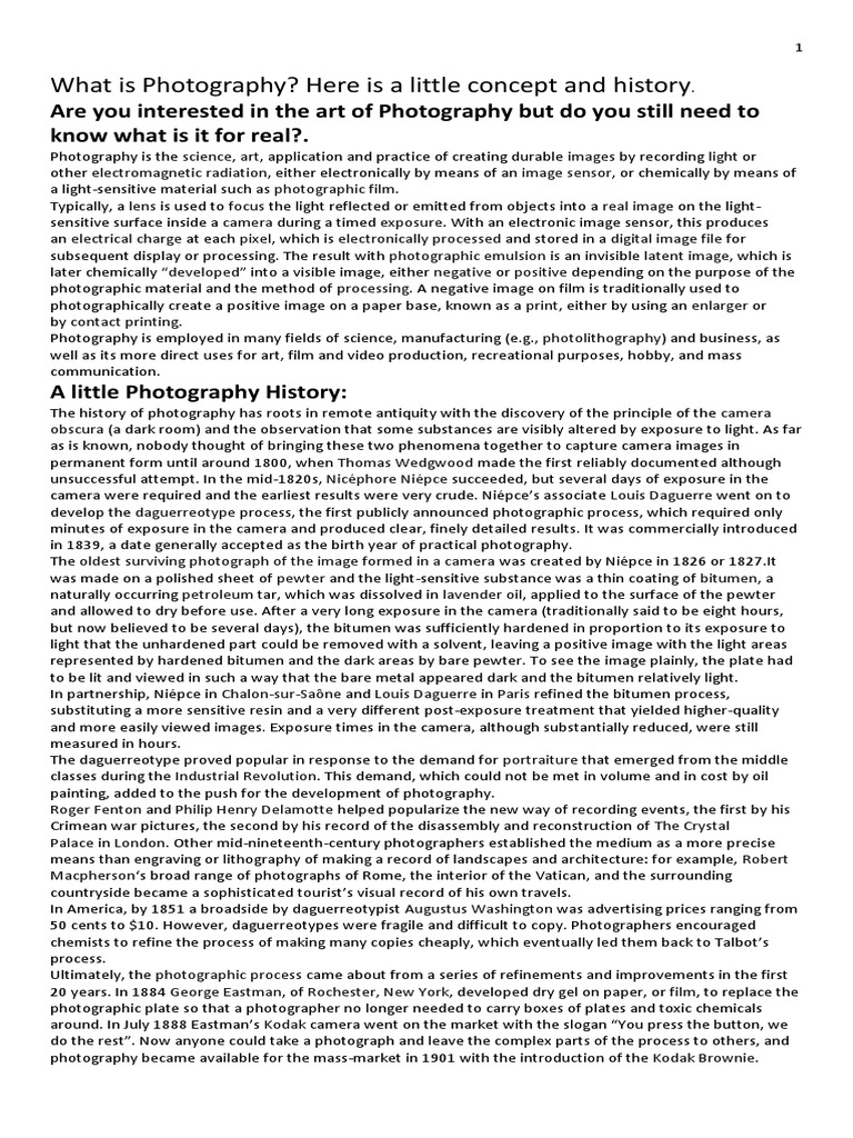 Photography PDF Camera Zoom Lens