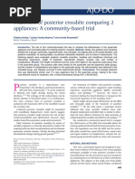 Treatment of Posterior Crossbite Comparing 2 Appliances: A Community-Based Trial