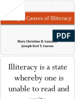 Principal Causes of Illiteracy