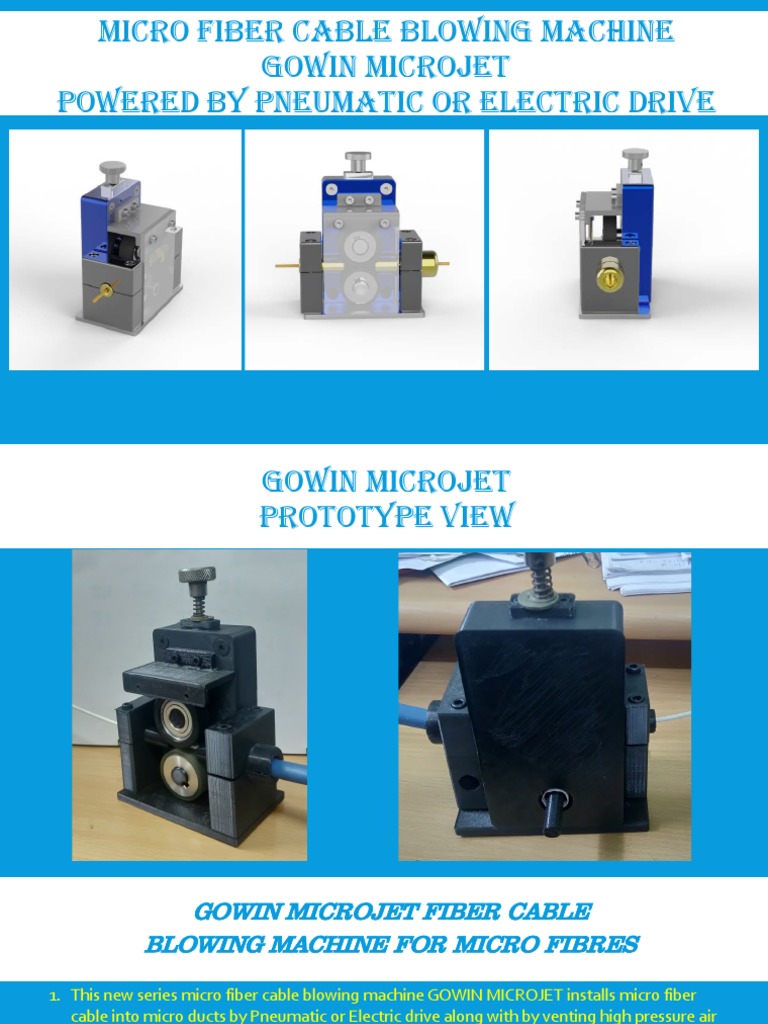 Technical Specifications and Operating Principles of the Gowin Microjet ...