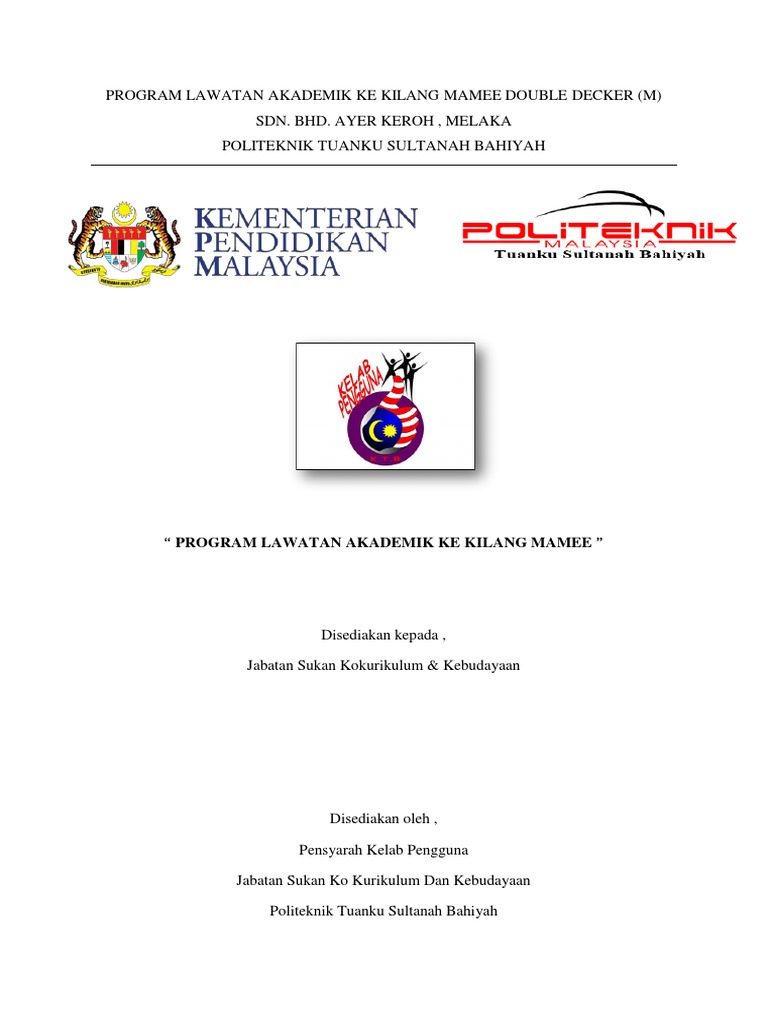 Program Lawatan Akademik Ke Kilang Mamee Docx