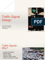 Traffic Signal Design: Shashank Shekhar Assistant Professor SPA Bhopal