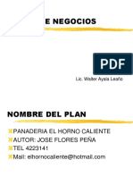 Ejemplo de Plan de Negocios