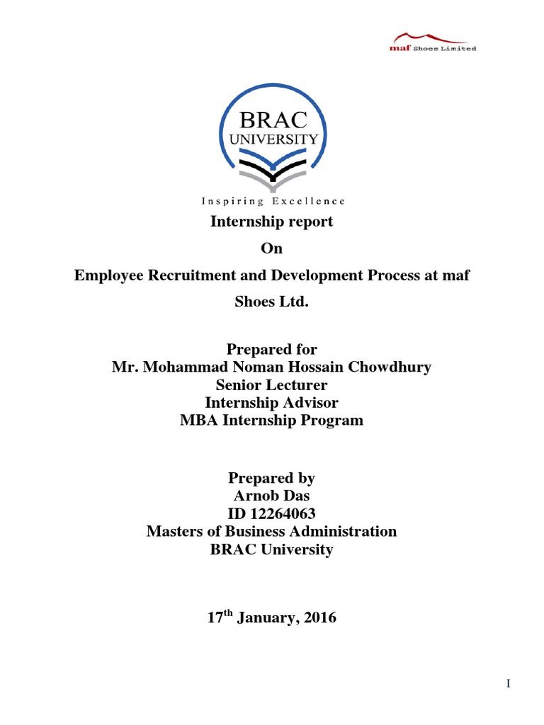 HR Summer Internship Project PDF Human Resource Management