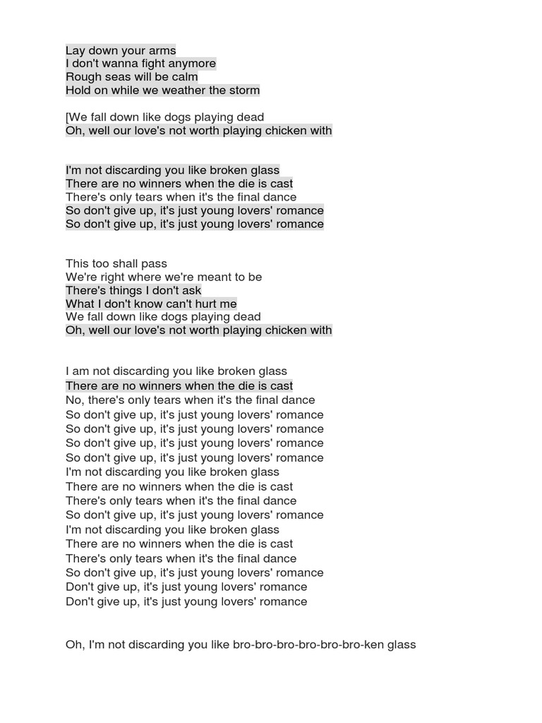 Lay Down Your Arms PDF