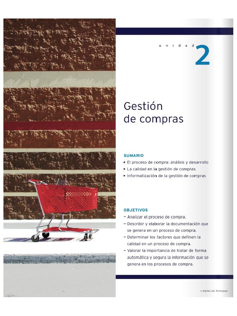 MacMillan Gestion Logistica y Comercial Tema 2 Gestion de Compras PDF | PDF
