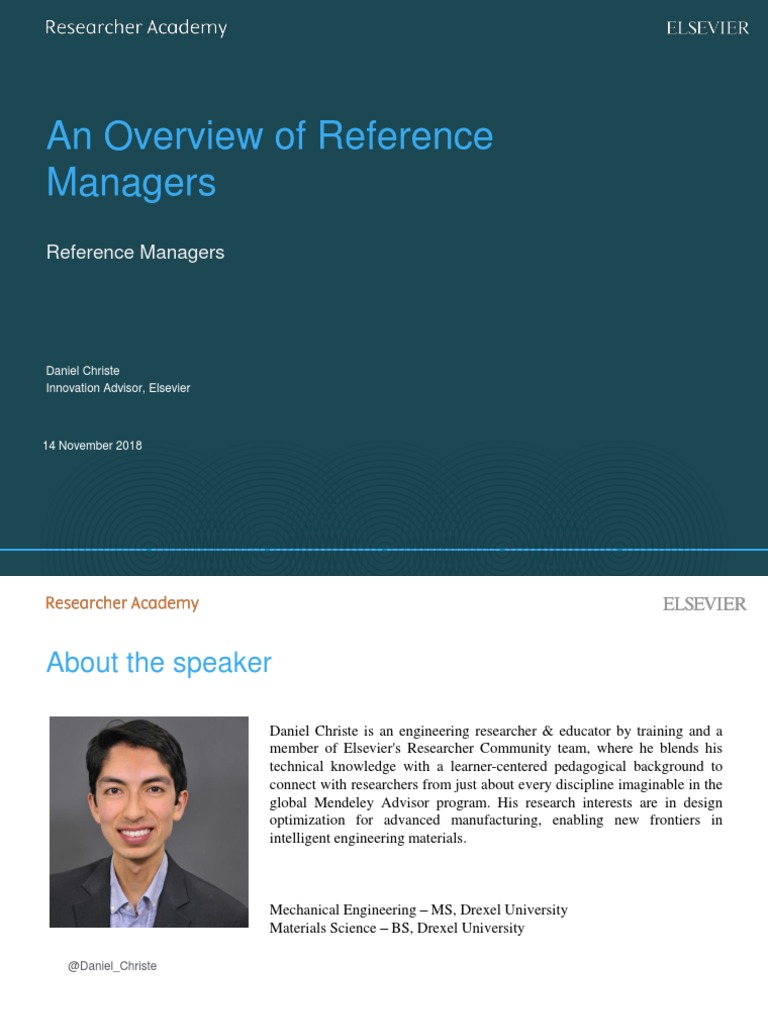 Guide to Reference Managers Overview | PDF | Psychometrics | Industrial ...