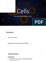 Cells: Prepared By: Keith R. Mausisa, PTRP, PT