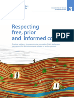 Respecting Free, Prior and Informed Consent