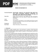 ToR Maputo Programme Assistant For DRR ER PDF